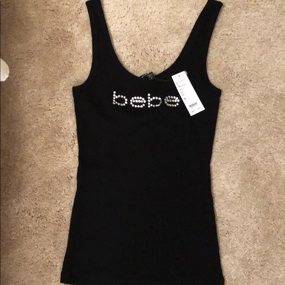 Bebe Tops Bebe Black Tank Top Poshmark